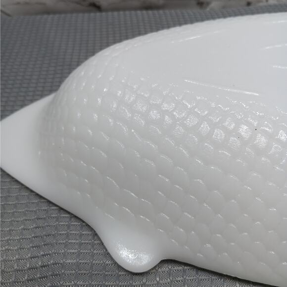 Vintage Glasbake 18" Fish Shaped Milk Glass‎ Baking Dish Made in USA - Picture 7 of 9